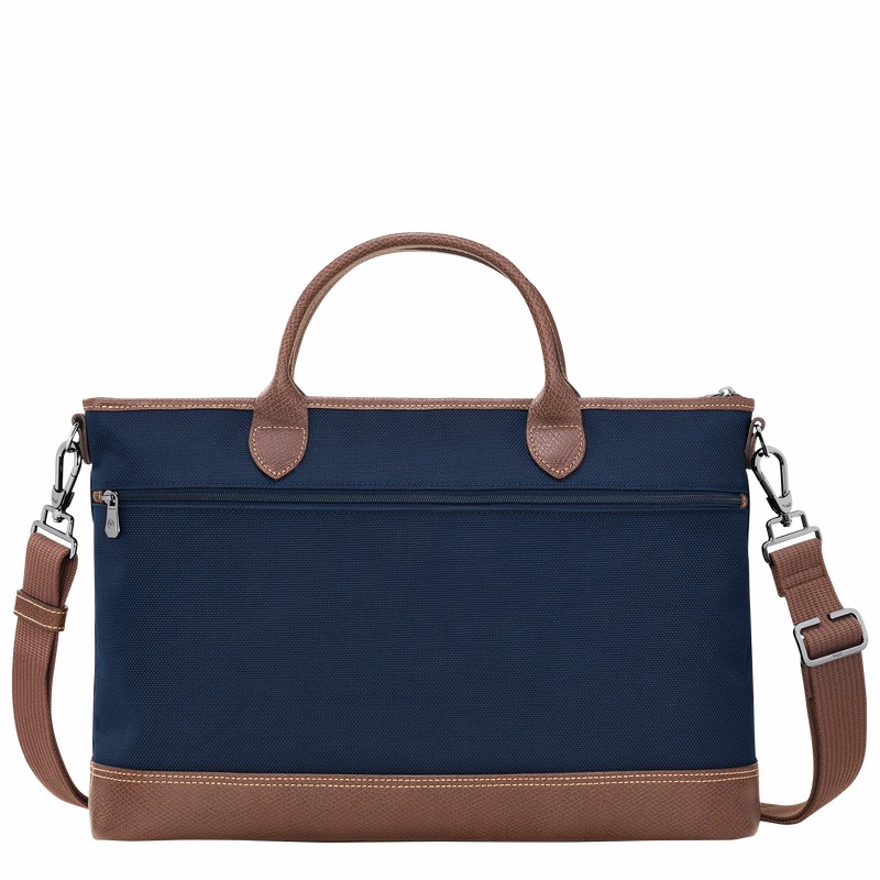 Longchamp Boxford S Aktentas Dames Blauw Uitverkoop | 20032080127