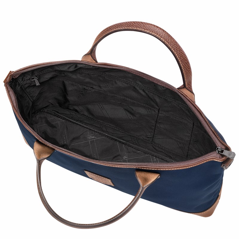 Longchamp Boxford S Aktentas Dames Blauw Uitverkoop | 20032080127