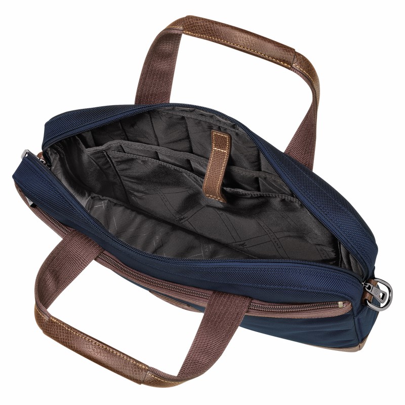 Longchamp Boxford S Aktentas Heren Blauw Uitverkoop | L1486080127