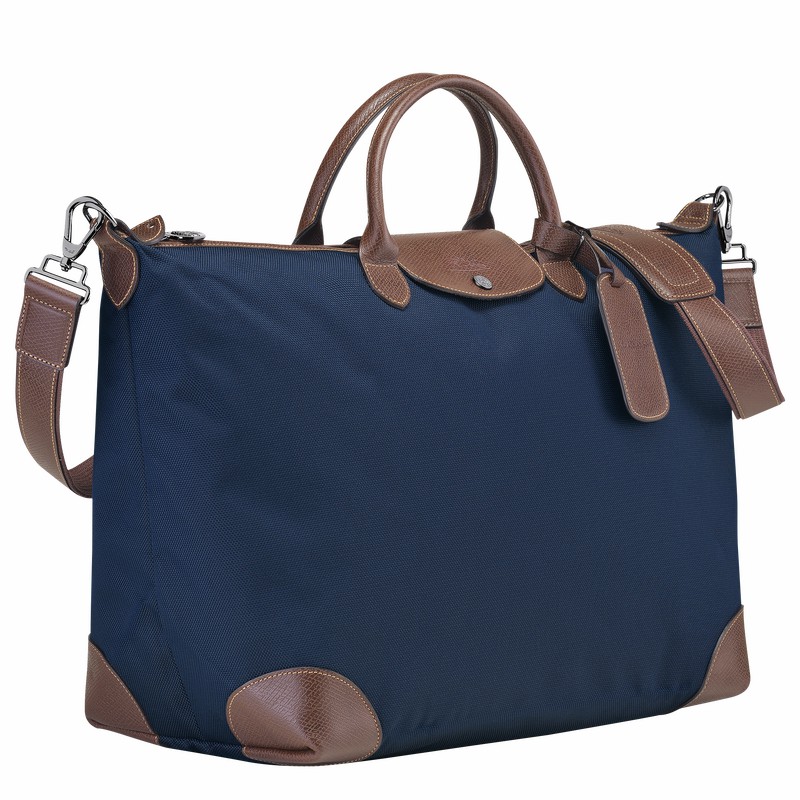 Longchamp Boxford S Reistas Dames Blauw Uitverkoop | L1624080127