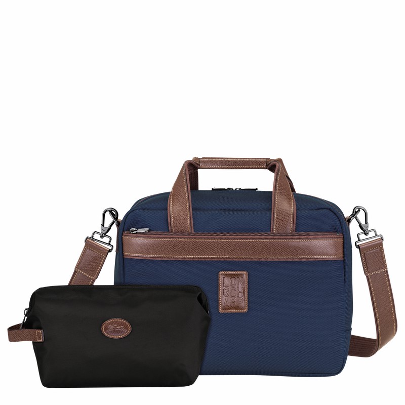 Longchamp Boxford S Reistas Heren Blauw Uitverkoop | L1658080127-