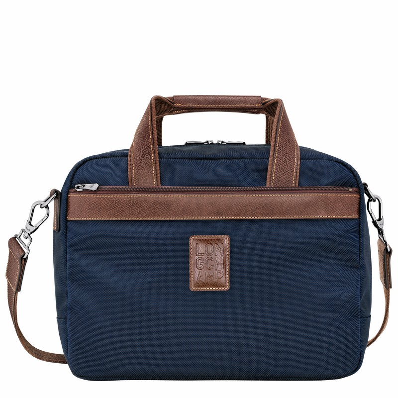 Longchamp Boxford S Reistas Heren Blauw Uitverkoop | L1658080127-