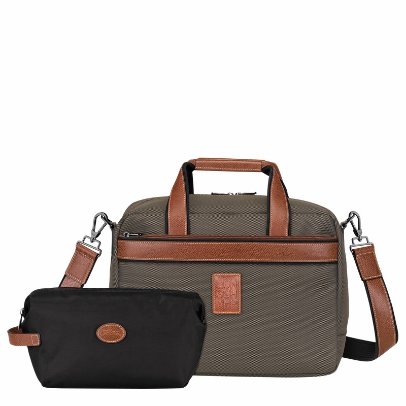 Longchamp Boxford S Reistas Heren Bruin Uitverkoop | L1658080042-