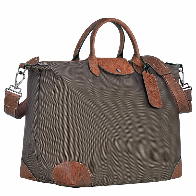 Longchamp Boxford S Reistas Heren Bruin Uitverkoop | L1624080042-