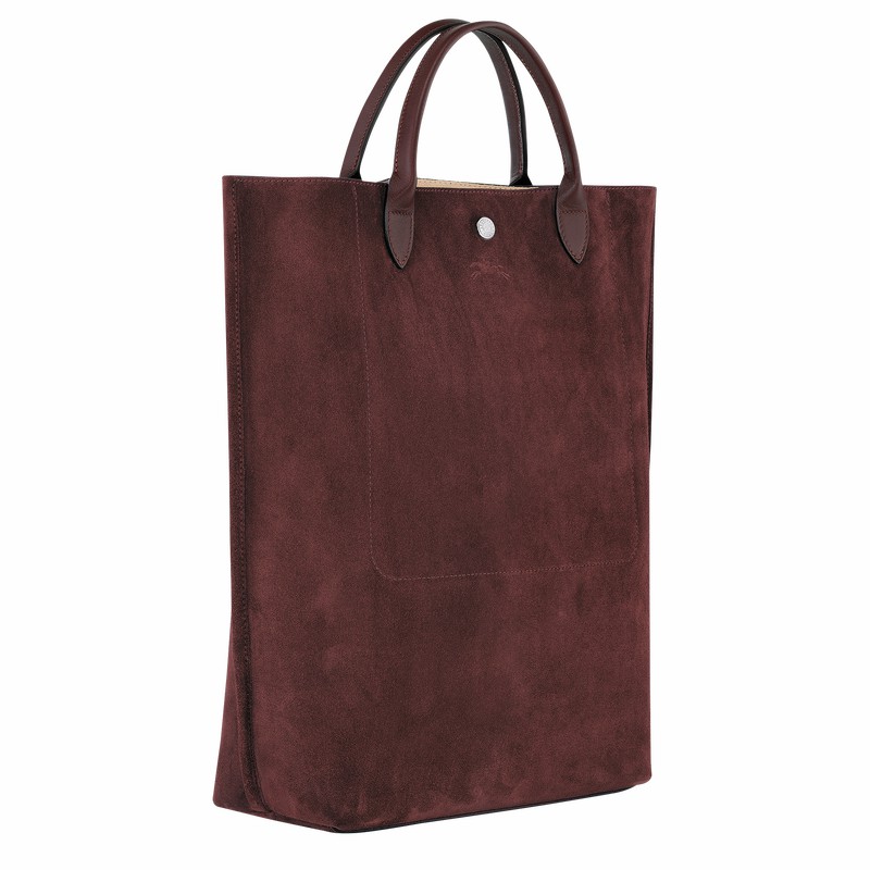 Longchamp Cabas Longchamp M Tote Tassen Dames Bordeaux Uitverkoop | 10277HFO009