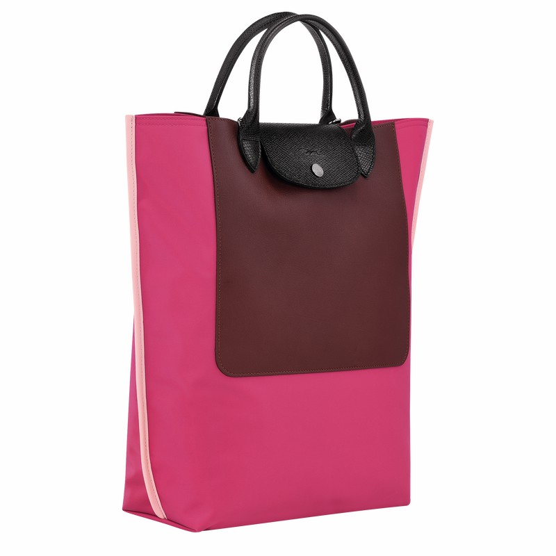 Longchamp Cabas Longchamp M Tote Tassen Dames Fuchsie Uitverkoop | 10264093J13