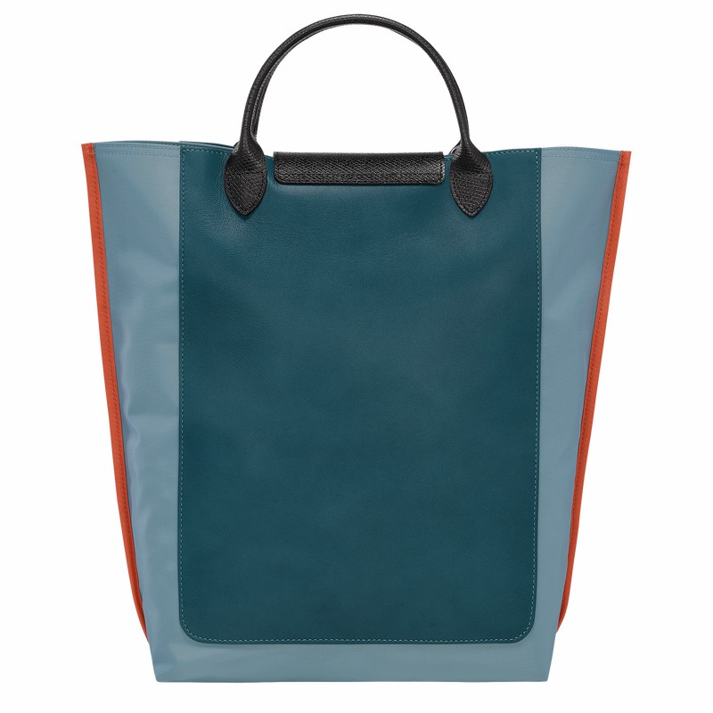 Longchamp Cabas Longchamp M Tote Tassen Heren Blauw Uitverkoop | 10264093427-