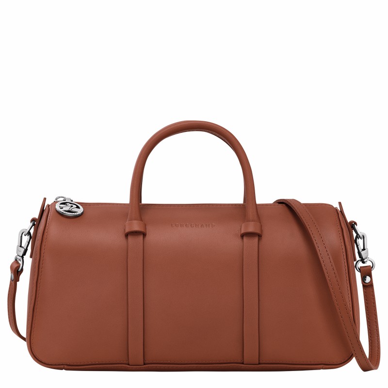 Longchamp Daylong M Handtas Dames Bruin Uitverkoop | 10271HFK504