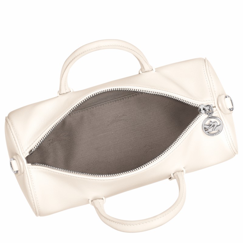 Longchamp Daylong M Handtas Dames Wit Uitverkoop | 10271HFK037