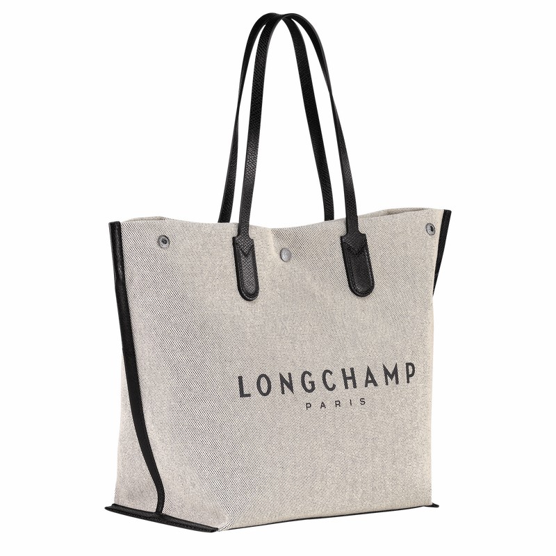 Longchamp Essential L Tote Tassen Dames Wit Uitverkoop | 10090HSG037