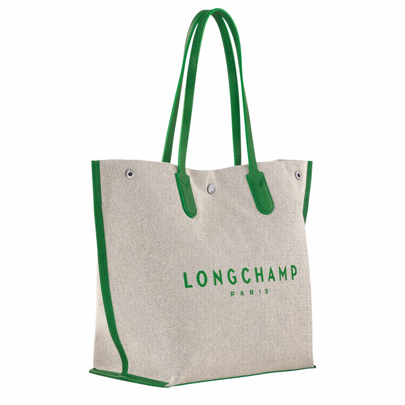 Longchamp Essential L Tote Tassen Dames Groen Uitverkoop | 10090HSG129