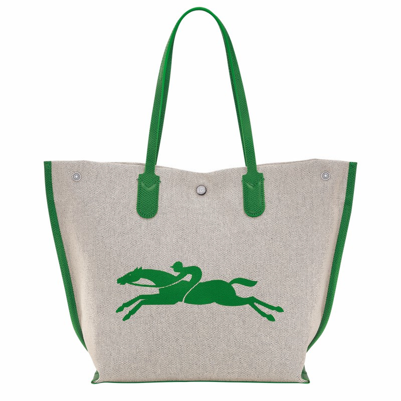 Longchamp Essential L Tote Tassen Dames Groen Uitverkoop | 10090HSG129