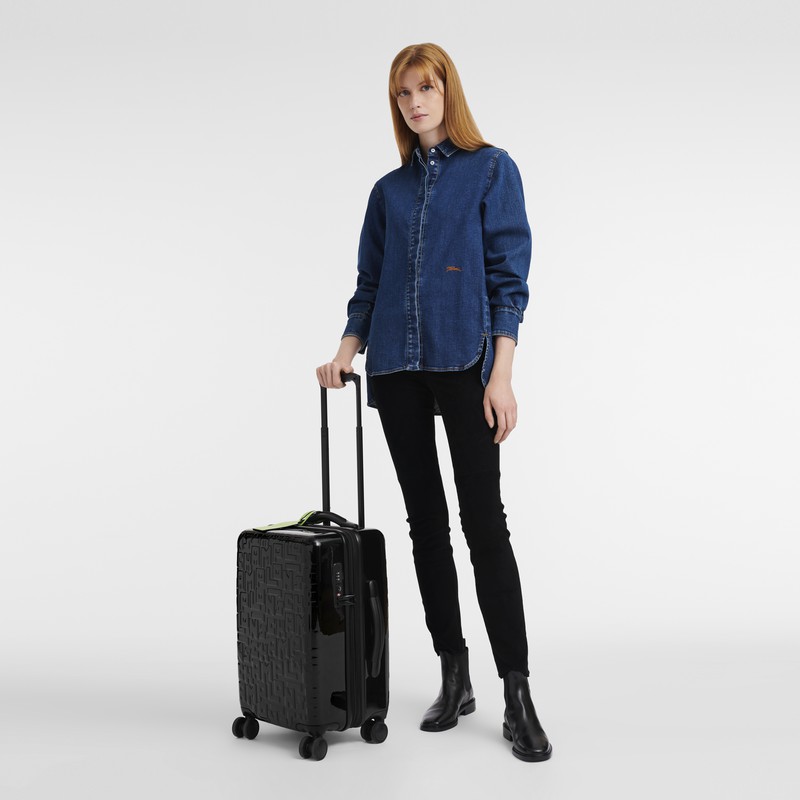 Longchamp LGP Travel M Koffers Dames Zwart Uitverkoop | 24024423001