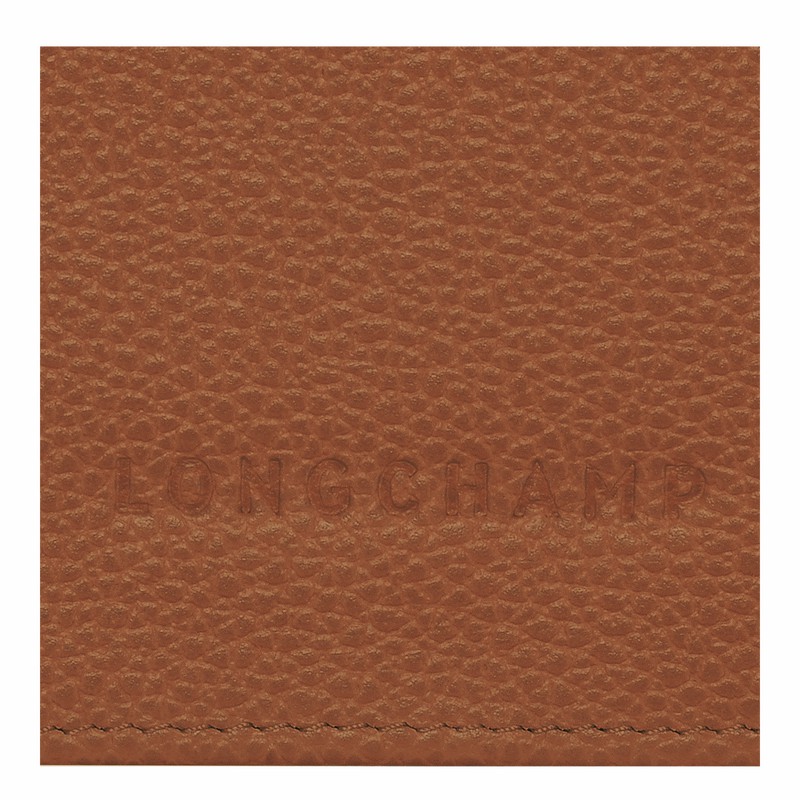 Longchamp Le FOULONNÉ Continental Portefeuille Dames Caramel Uitverkoop | L3044021121