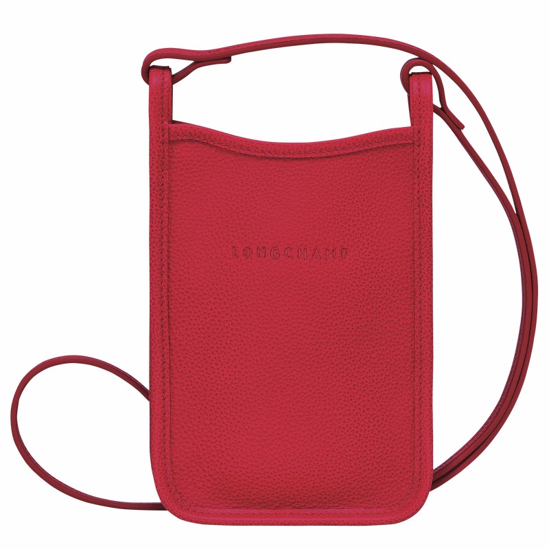 Longchamp Le FOULONNÉ Hoesje Dames Rood Uitverkoop | 34200021C39