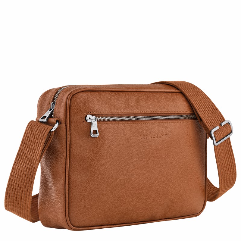 Longchamp Le FOULONNÉ M Buckettas Heren Caramel Uitverkoop | 20044021F72