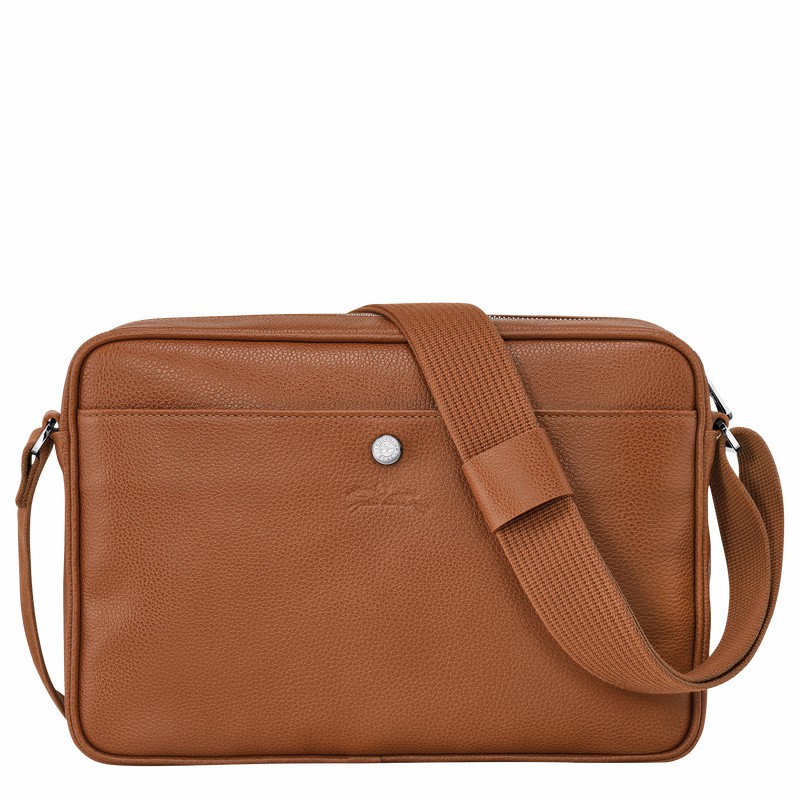 Longchamp Le FOULONNÉ M Buckettas Heren Caramel Uitverkoop | 20044021F72