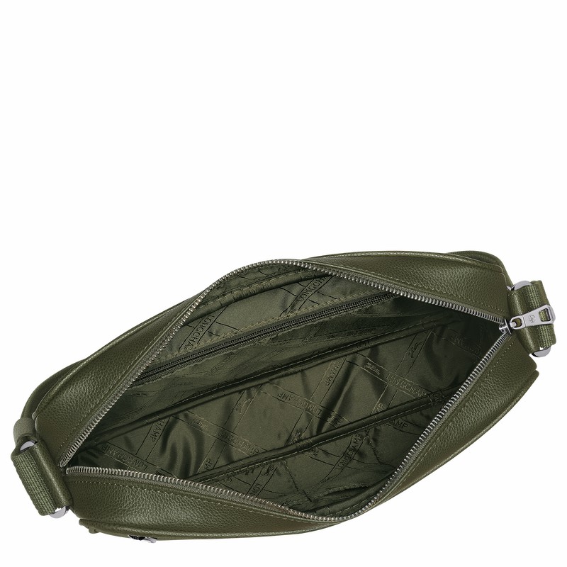 Longchamp Le FOULONNÉ M Buckettas Heren Khaki Uitverkoop | 20044021A23