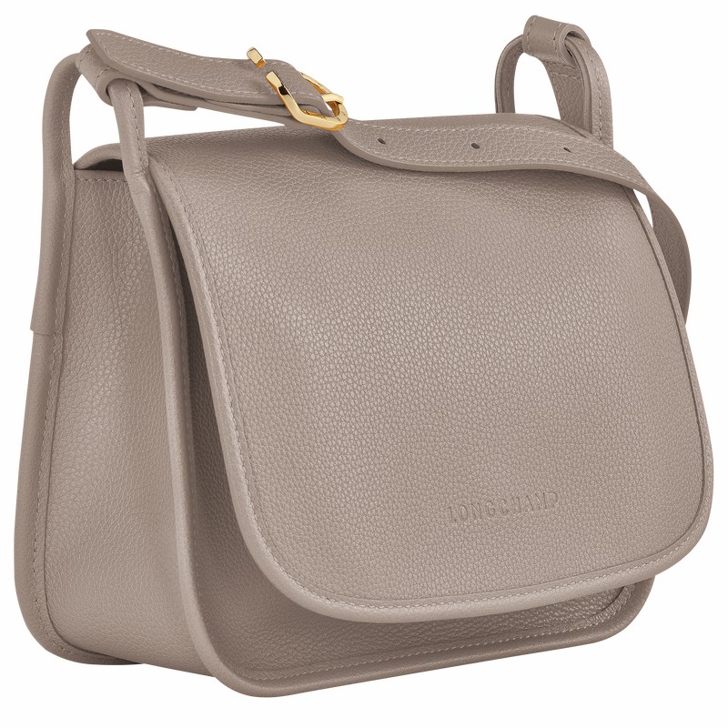 Longchamp Le FOULONNÉ M Crossbodytassen Dames Grijs Uitverkoop | 10135021P55