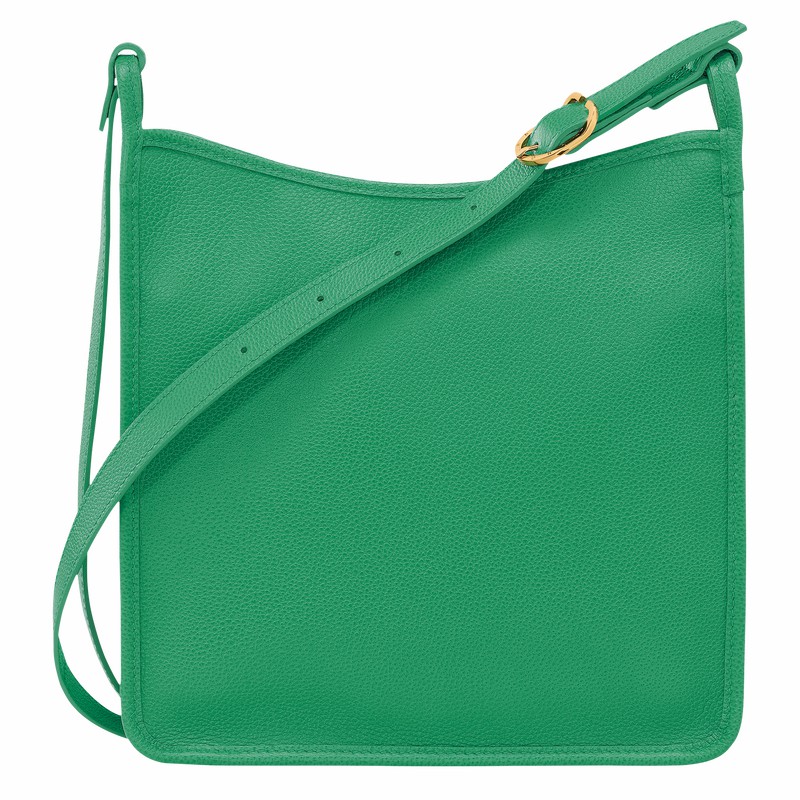 Longchamp Le FOULONNÉ M Crossbodytassen Dames Groen Uitverkoop | 10140021129