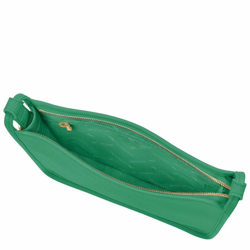 Longchamp Le FOULONNÉ M Crossbodytassen Dames Groen Uitverkoop | 10140021129