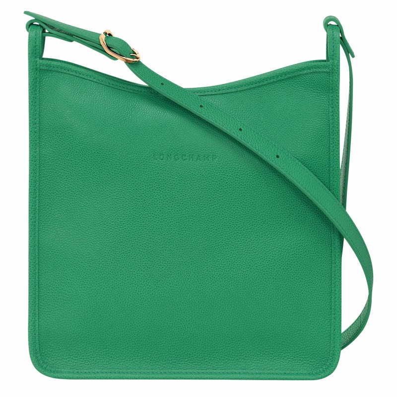 Longchamp Le FOULONNÉ M Crossbodytassen Dames Groen Uitverkoop | 10140021129