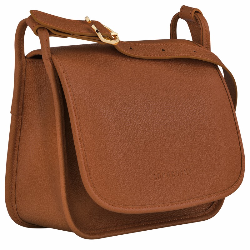 Longchamp Le FOULONNÉ M Crossbodytassen Dames Caramel Uitverkoop | 10135021121