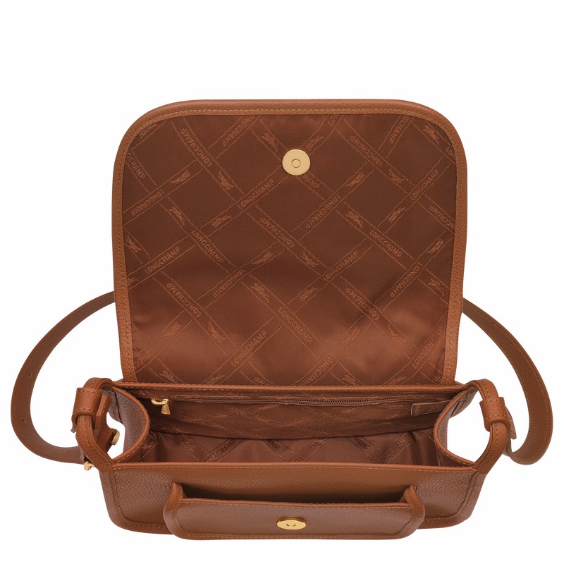 Longchamp Le FOULONNÉ M Crossbodytassen Dames Caramel Uitverkoop | 10135021121