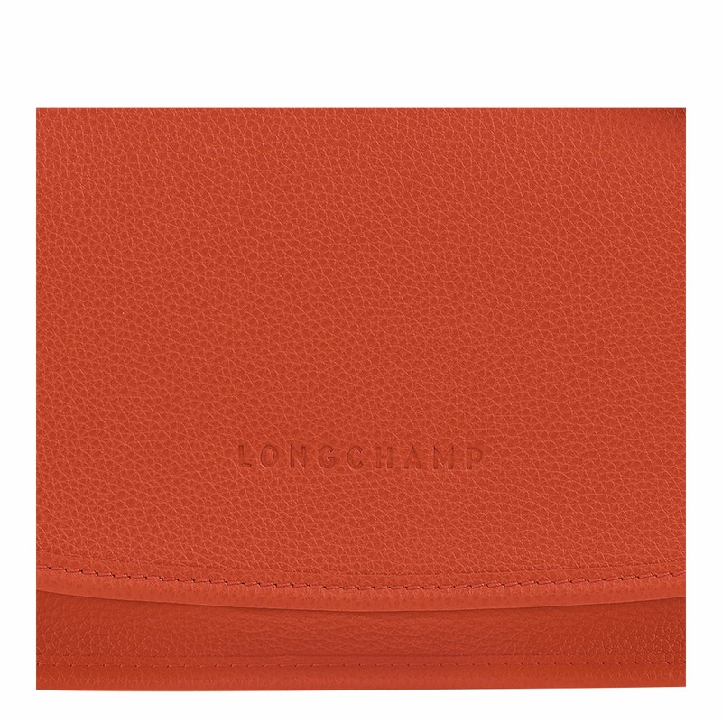 Longchamp Le FOULONNÉ M Crossbodytassen Dames Oranje Uitverkoop | 10135021685