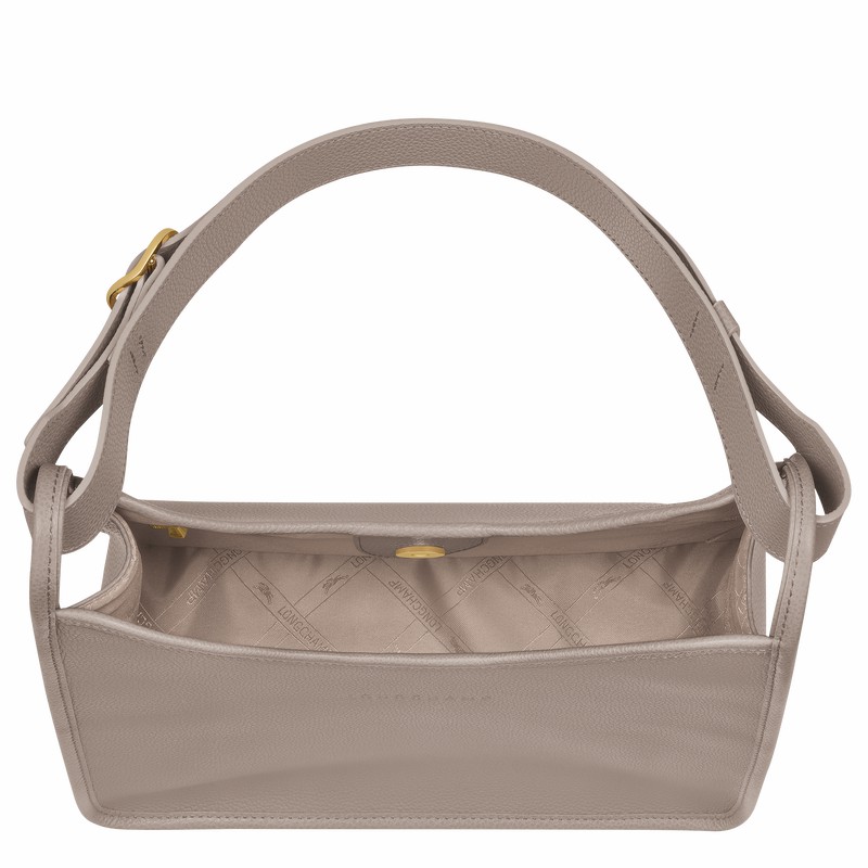 Longchamp Le FOULONNÉ M Hobo Tas Dames Grijs Uitverkoop | 10155021P55