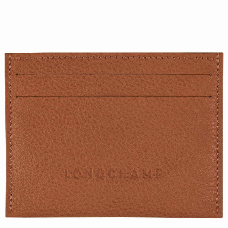 Longchamp Le FOULONNÉ Pasjeshouder Dames Caramel Uitverkoop | L3218021121