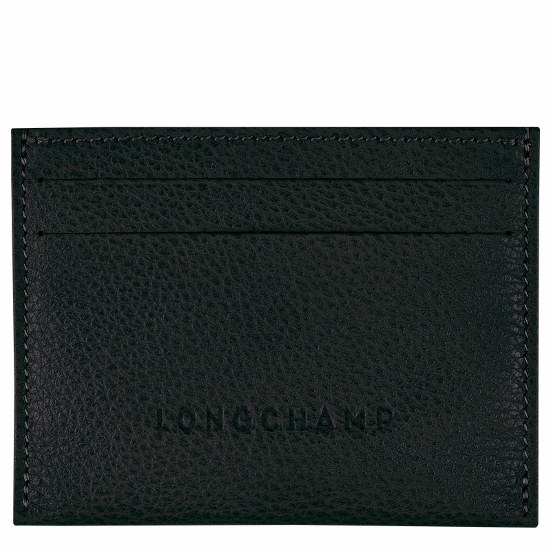 Longchamp Le FOULONNÉ Pasjeshouder Dames Zwart Uitverkoop | L3218021001