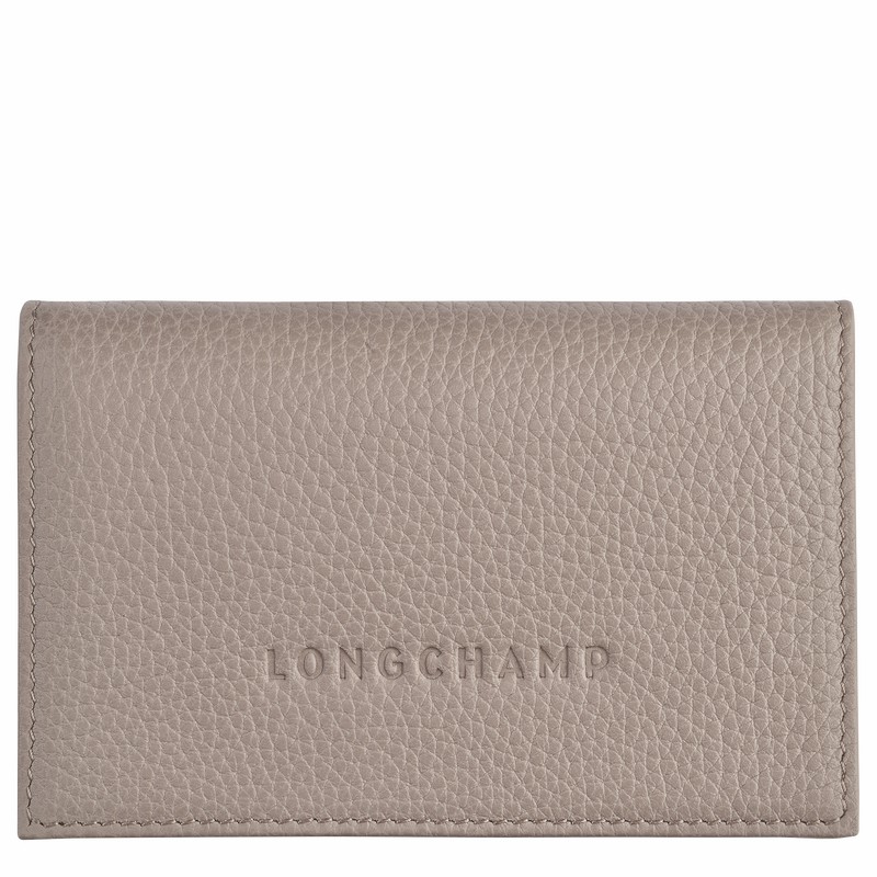 Longchamp Le FOULONNÉ Pasjeshouder Dames Grijs Uitverkoop | L3243021P55