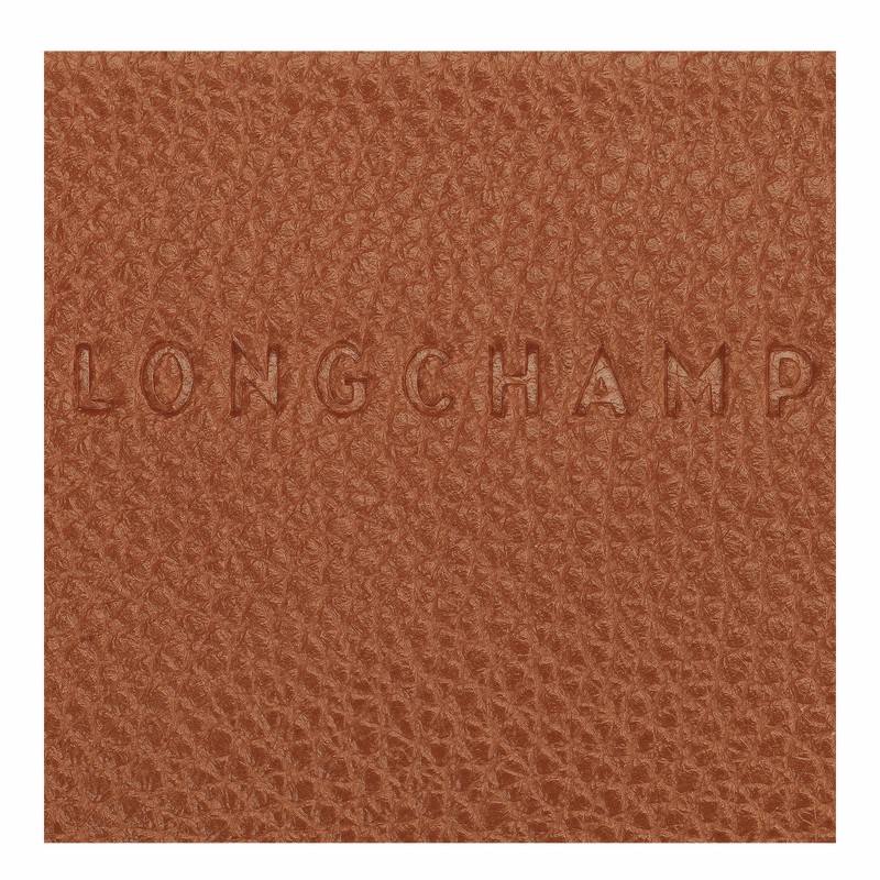 Longchamp Le FOULONNÉ Pasjeshouder Heren Caramel Uitverkoop | 30036021121-