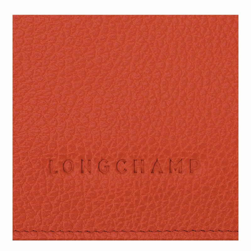 Longchamp Le FOULONNÉ Portefeuille Dames Oranje Uitverkoop | 30021021685