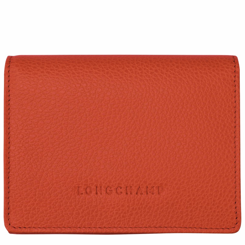 Longchamp Le FOULONNÉ Portefeuille Dames Oranje Uitverkoop | 30021021685