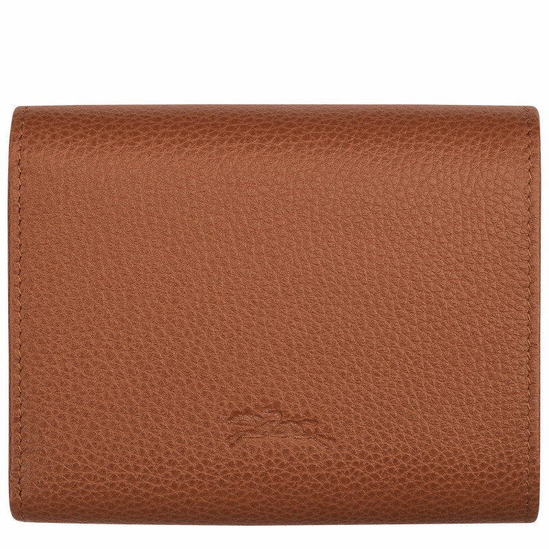 Longchamp Le FOULONNÉ Portefeuille Dames Caramel Uitverkoop | 30021021121