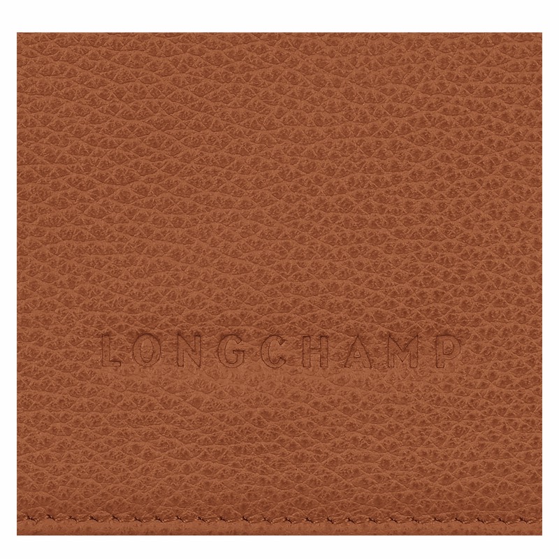 Longchamp Le FOULONNÉ Portefeuille Dames Caramel Uitverkoop | 30021021121