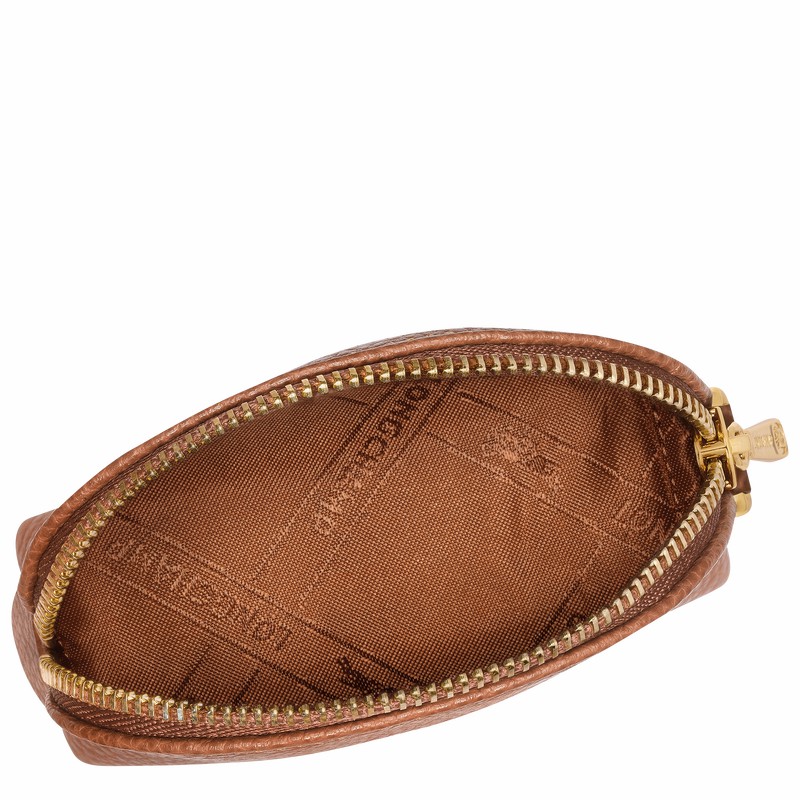 Longchamp Le FOULONNÉ Portemonnee Dames Caramel Uitverkoop | L3686021121