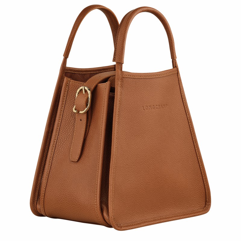 Longchamp Le FOULONNÉ S Handtas Dames Caramel Uitverkoop | 10233021121