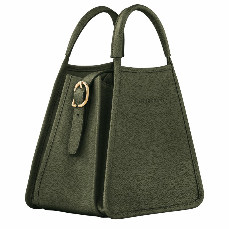 Longchamp Le FOULONNÉ S Handtas Dames Khaki Uitverkoop | 10233021892