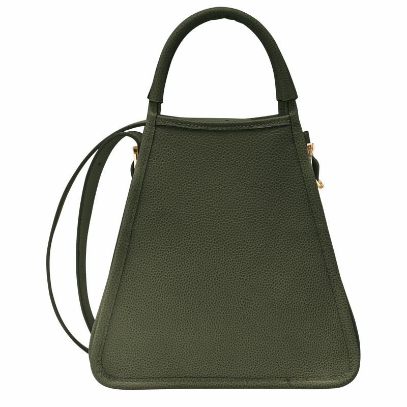 Longchamp Le FOULONNÉ S Handtas Dames Khaki Uitverkoop | 10233021892