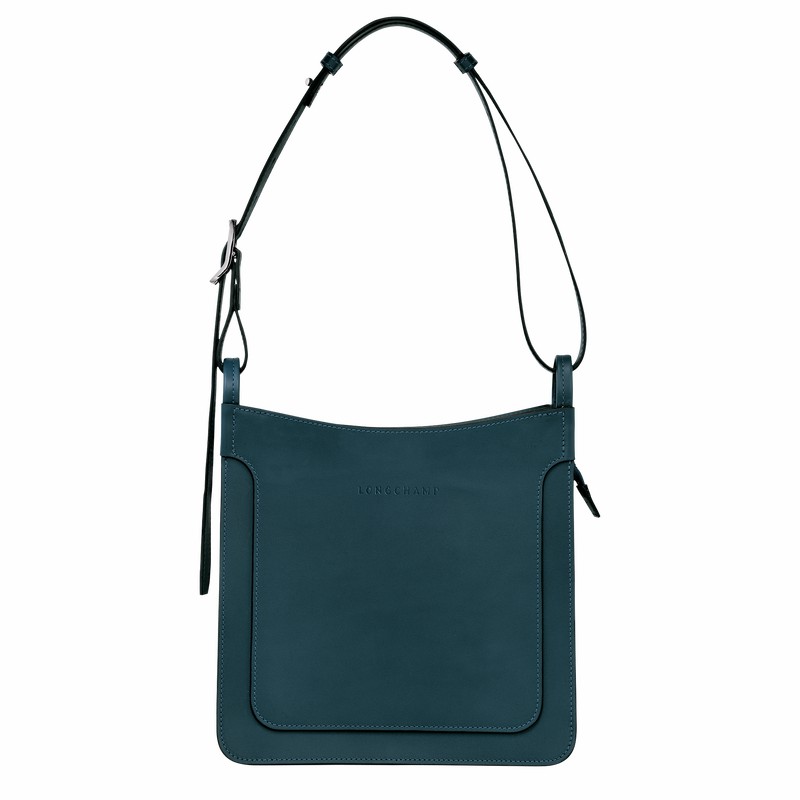 Longchamp Le FOULONNÉ S Hobo Tas Dames Blauw Uitverkoop | 10272HFI806