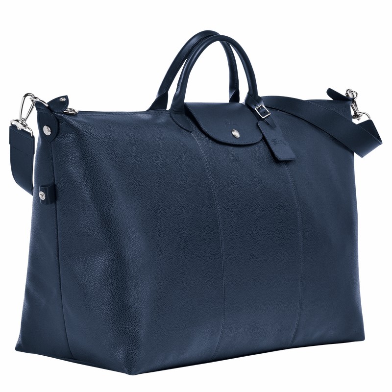 Longchamp Le FOULONNÉ S Reistas Dames Donkerblauw Uitverkoop | L1624021556