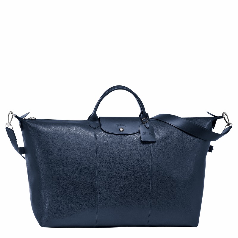 Longchamp Le FOULONNÉ S Reistas Dames Donkerblauw Uitverkoop | L1624021556