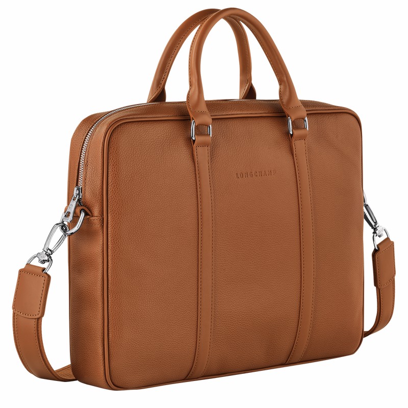 Longchamp Le FOULONNÉ XS Aktentas Dames Caramel Uitverkoop | L2121021F72