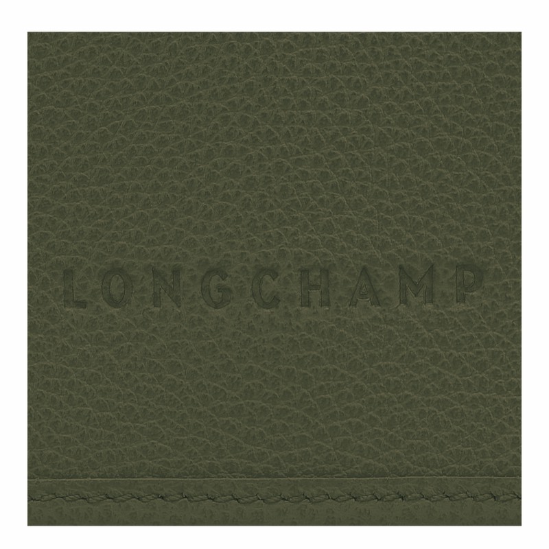 Longchamp Le FOULONNÉ XS Clutch Dames Khaki Uitverkoop | 10133021892