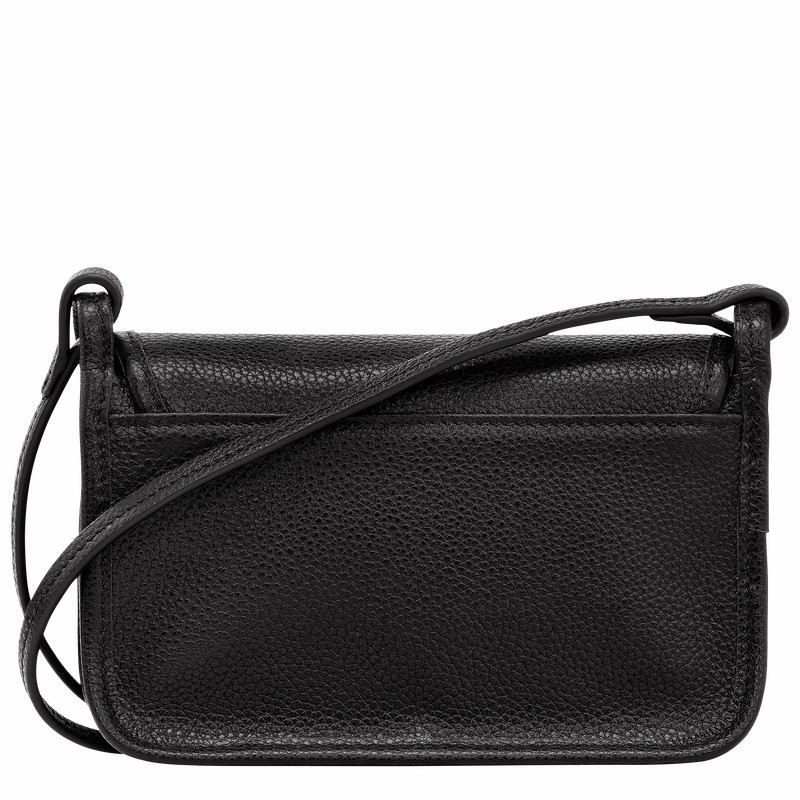 Longchamp Le FOULONNÉ XS Clutch Dames Zwart Uitverkoop | 10133021001