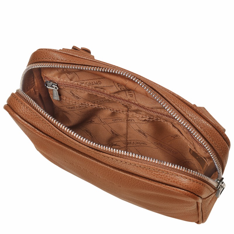 Longchamp Le FOULONNÉ XS Crossbodytassen Dames Caramel Uitverkoop | L1712021F72