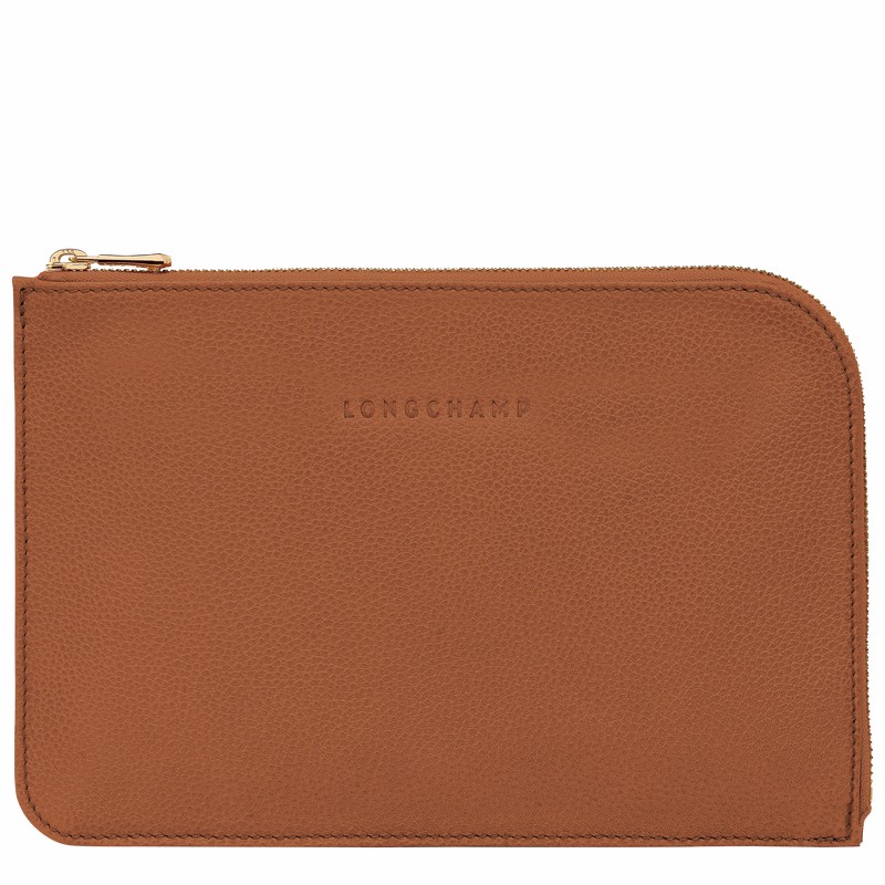 Longchamp Le FOULONNÉ Zak Dames Caramel Uitverkoop | 30040021121